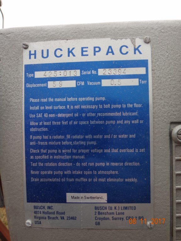 Вакуумный насос Huckepack MARK I 425-013 in Version GG 25