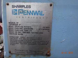 Centrifuga Dekanter Sharples P2000 Vme Super D Canter 4