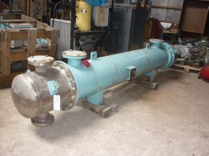 Теплообменник кожухотрбчатый двухходовой F = 27 м.кв.