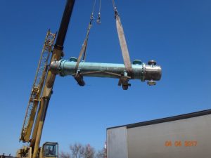 Теплообменник кожухотрбчатый двухходовой F = 27 м.кв.